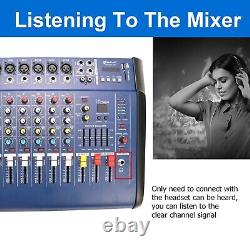 Professional Powered Mixer 12 Channel Power Mixing Amplifier Amp 16DSP USB 2000W