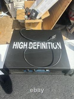 Professional Pro PVX-9000 Power Amplifier Powered On, Limited Testing Super Professional Pro PVX-9000 Power Amplifier Powered On, Limited Testing Super