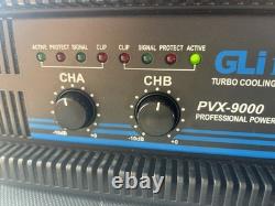 Professional Pro PVX-9000 Power Amplifier Powered On, Limited Testing Super Professional Pro PVX-9000 Power Amplifier Powered On, Limited Testing Super