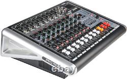 Professional mixer, 8 ohm 2 channel power amplifier 300 watt power output Audio m