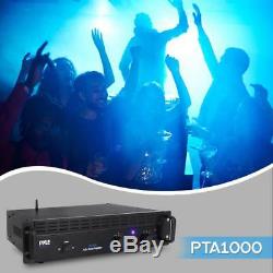 Pyle 1000w 2 Channel Bluetooth Pro Professional Home Office Power Amp Amplifier