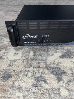 Pyle 2 Channel Professional Power Amplifier 1000 Watt PTA1000 Working
