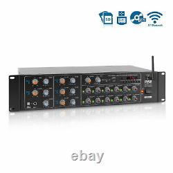 Pyle PT12050CH Pro Audio Bluetooth 6000 Watt 12 Channel Amplifier Sound Mixer