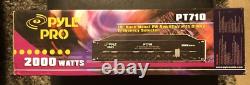 Pyle PT710 2000 Watt PA Amplifier 3 Inputs 19 Rack Mountable New In Box