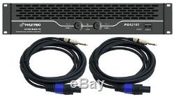 Pyle Pro Audio DJ Pqa2100 Rack Pa Speaker 2100W Amp Amplifier System 15Ft Cables