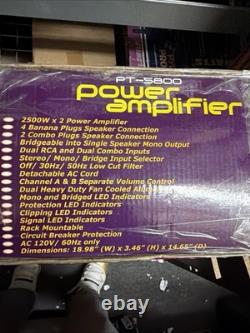Pyle Pro PT-5800 professional 2-channel power amplifier