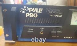 Pyle Pro PT2000 Stereo Power Amplifier 500W per Ch 8 Ohms, 1000W per Ch 4 Ohms