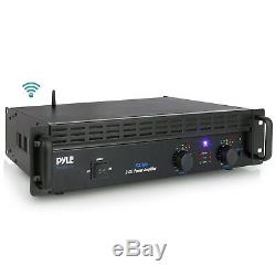 Pyle Pro Professional Audio Bluetooth Power Amplifier, 2-Channel Rack Mount B