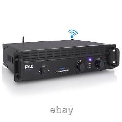 Pyle Professional Audio Bluetooth Power Amplifier, 2Channel Rack Mount Bridgeable