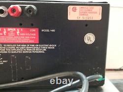 QSC 1400 Black XLR 400-Watt Professional Stereo Audio Power Amplifier For Parts
