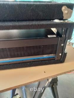 QSC 1400 Professional 2 Ch Power Amplifier with Grundorf Rack Case