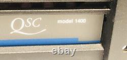 QSC 1400 Rackmount Professional Power Amplifier 300WithCh @ 4ohms Works Great