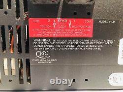 QSC 1400 Rackmount Professional Power Amplifier 300WithCh @ 4ohms Works Great