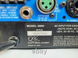 QSC 3800 Series Three Dual Channel Professional Power Amplifier 375W @ 8
