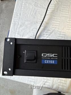 QSC CX168 8-Channel Professional Power Amplifier 160WithCh Power Tested