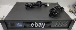 QSC CX168 Professional Power Amplifier 8-Channel with power cord and rear plugs