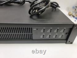 QSC CX168 Professional Power Amplifier 8-Channel with power cord and rear plugs