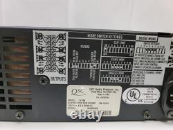 QSC CX168 Professional Power Amplifier 8-Channel with power cord and rear plugs
