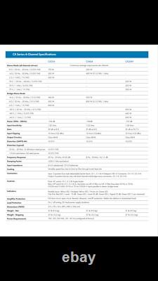 QSC CX254-FOUR Channels At 250 Watts Per Channel-Professional Power Amplifier