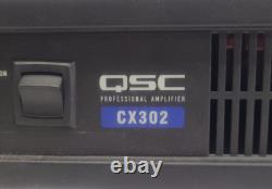 QSC CX302 2-Channel Professional Amplifier with Power Cable TESTED FOR POWER