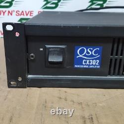 QSC CX302 Professional Amplifier 2 Channel 70V withPower Cord USED