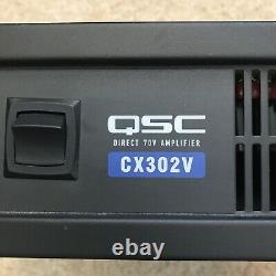QSC CX302V 2-CH Direct Output Pro Audio Power Amplifier 300W 70V Amp
