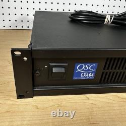 QSC CX404 4-Channel Professional Amplifier with Power Cable