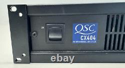 QSC CX404 4-Channel Professional Power Amplifier, 400W at 4 Ohm