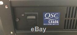 QSC CX404 Professional 4 Channel Power Amplifier Working Pull and Very Clean