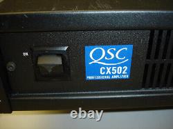 QSC CX502 Professional Power Amplifier 2 Channel w 300W Per Channel at 8ohms