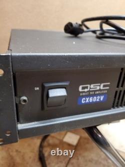 QSC CX602V Professional Power Amplifier 2-Channel 400withch Tested Cleaned