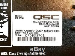 QSC ISA1350 Professional Power Amplifier- Perfect Working Condition Amp
