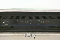 QSC MX 2000A Pro Stereo 2 Channel 650w Dual Power Amplifier + 4U Flight Case