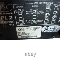QSC PL224 PowerLight 2 Series 2-Channel Power Professional Amplifier 2400 Watt