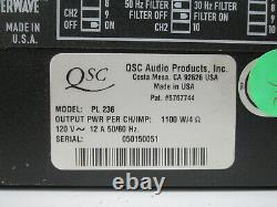 QSC PL236 3600-Watt Professional Amplifier 2-Ch POWERLIGHT 2 Amp PL-236