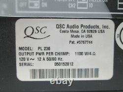 QSC PL236 3600-Watt Professional Amplifier 2-Ch POWERLIGHT 2 Amp PL-236 #971