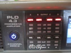 QSC PLD 4.3 Processing Amplifier, Pro level, DSP, 4 channels, 2500W