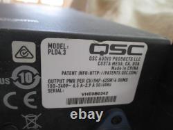 QSC PLD 4.3 Processing Amplifier, Pro level, DSP, 4 channels, 2500W