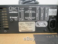 QSC PLX-3402 PLX3402 Pro Power Amplifier Box & Manual