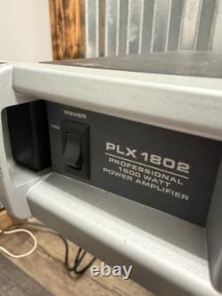 QSC PLX1802 Professional Power Amplifier 1800W 2-Channel Class H Rack Mount Amp