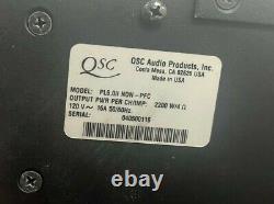 QSC Powerlight 6.0 II PL6.0II Non-PFC 6000W 2Channel Professional Pwr Amplifier