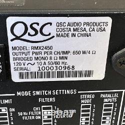 QSC RMX 2450 Stereo 2-Channel Professional Power Amplifier