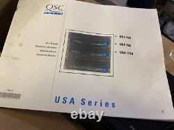 Qsc Audio USA 900 2 Channel 450w Professional Amplifier Complete Mint