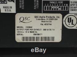 Qsc CX Cx204v 4-channel Direct 70v 200w Pro Audio Stereo Power Amplifier Amp