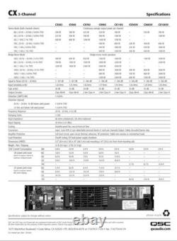 Qsc Cx902 Professional 2-channel Power Amplifier