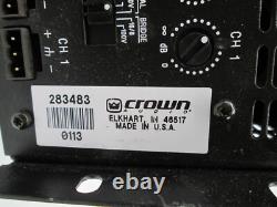 Rack Mount Crown CTS-8200 8-Channel Professional Power Amplifier 4 FANS OUT