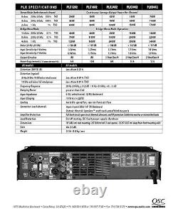 Rack Mount QSC PLX-2402 Pro 2400 Watt Power Amplifier #146