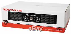 Rockville RPA9 3000 Watt Peak / 1500w RMS 2 Channel Power Amplifier Pro/DJ Amp