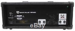 Rockville RPM85 2400w Powered 8-Ch. Pro Mixing Amplifier USB, 5 Band EQ, Effects