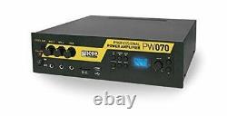 SKP PRO AUDIO PW-070BT Professional Commercial Power Amplifier 4 channels 2 mic